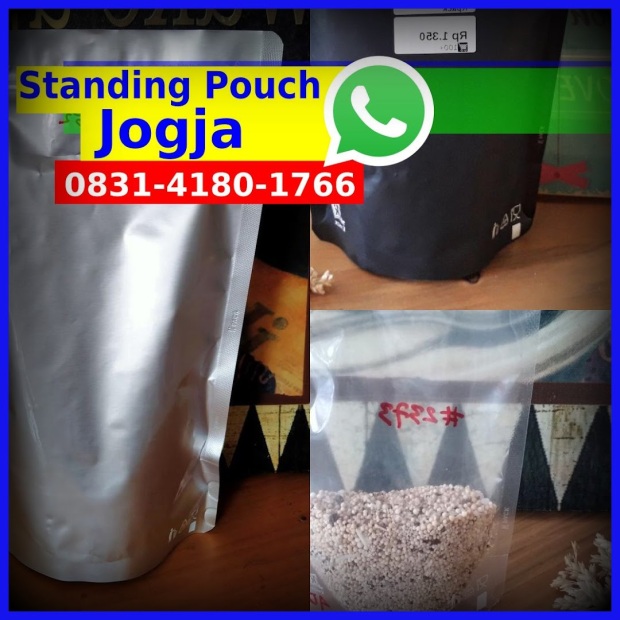 standing pouch blue top